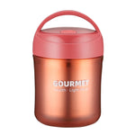 แก้วเก็บความร้อนสแตนเลส GOURMET แก้วซุปเก็บความร้อนสองชั้น สีแดง สีเหลือง สีฟ้า