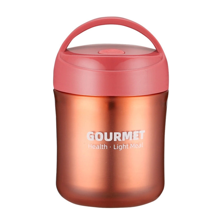 แก้วเก็บความร้อนสแตนเลส GOURMET แก้วซุปเก็บความร้อนสองชั้น สีแดง สีเหลือง สีฟ้า