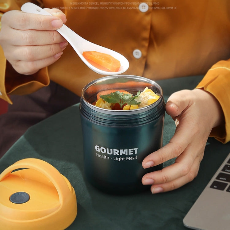 แก้วเก็บความร้อนสแตนเลส GOURMET แก้วซุปเก็บความร้อนสองชั้น สีแดง สีเหลือง สีฟ้า