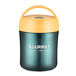 แก้วเก็บความร้อนสแตนเลส GOURMET แก้วซุปเก็บความร้อนสองชั้น สีแดง สีเหลือง สีฟ้า