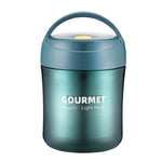 แก้วเก็บความร้อนสแตนเลส GOURMET แก้วซุปเก็บความร้อนสองชั้น สีแดง สีเหลือง สีฟ้า