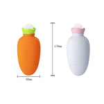 Carrot-Shaped Silicone Water Injection Warm Water Bag Winter Leak-Proof And Explosion-Proof Hand Warmer, Orange, White Pink, White Green, Light Green