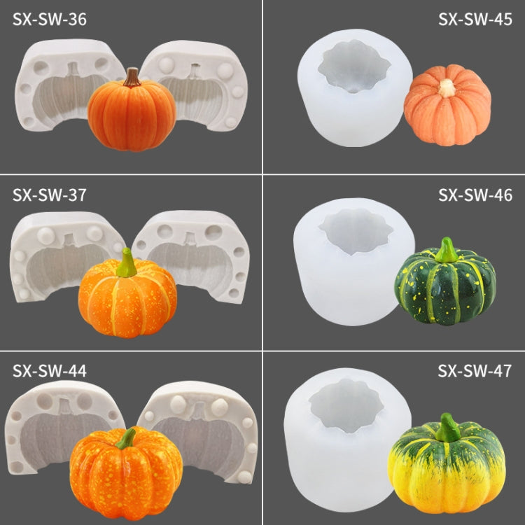 แม่พิมพ์ซิลิโคนเทียนหอมรูปฟักทองสามมิติสำหรับฮาโลวีน SW-36, SW-37, SW-45, SW-46, SW-47, ZW-57, ZW-109
