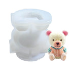 Cartoon Milk Tea Coffee Bear Ice Cube Silicone Mold Aromatherapy Candle Plaster Epoxy Mold, MC-98, MC-152, MC-153, MC-154, MC-149, MC-150, MC-143, MC-151