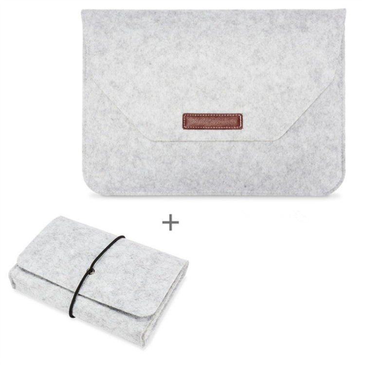 กระเป๋าซองผ้าระบายอากาศแบบพกพาสำหรับ MacBook พร้อมกระเป๋าเก็บสายชาร์จ ขนาด 12 นิ้ว, 13 นิ้ว, 15 นิ้ว, 11 นิ้ว