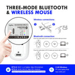 เมาส์ไร้สายเงียบสำหรับแล็ปท็อป Inphic PM1 สำนักงาน พร้อมแสดงแบตเตอรี่