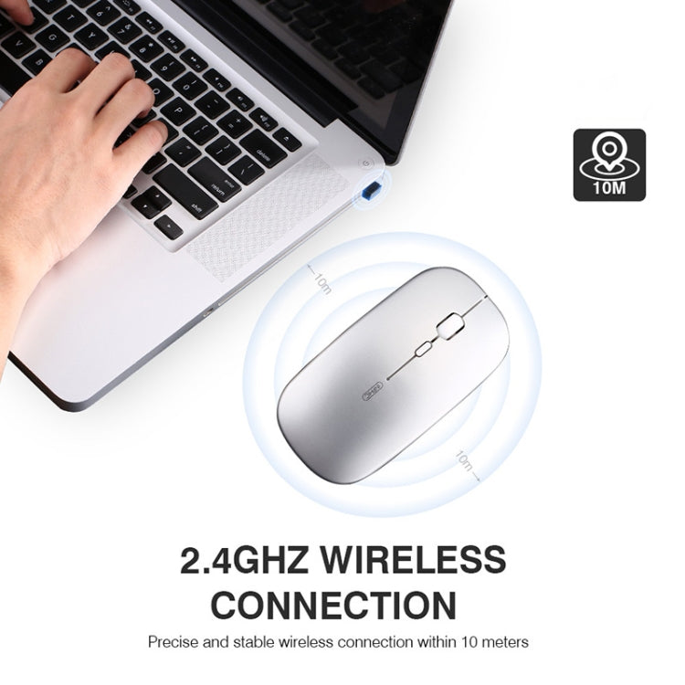 เมาส์ไร้สายเงียบสำหรับแล็ปท็อป Inphic PM1 สำนักงาน พร้อมแสดงแบตเตอรี่