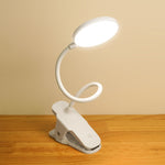 โคมไฟตั้งโต๊ะ LED คลิปปรับอุณหภูมิสีเดียว 3 ระดับ ชาร์จไฟ 800mAh ป้องกันสายตา USB, เสียบปลั๊ก, ชาร์จไฟ 1200mAh, ชาร์จไฟ 800mAh