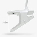 โคมไฟตั้งโต๊ะ LED คลิปปรับอุณหภูมิสีเดียว 3 ระดับ ชาร์จไฟ 800mAh ป้องกันสายตา USB, เสียบปลั๊ก, ชาร์จไฟ 1200mAh, ชาร์จไฟ 800mAh