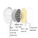 โคมไฟตั้งโต๊ะ LED คลิปปรับอุณหภูมิสีเดียว 3 ระดับ ชาร์จไฟ 800mAh ป้องกันสายตา USB, เสียบปลั๊ก, ชาร์จไฟ 1200mAh, ชาร์จไฟ 800mAh
