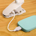 โคมไฟตั้งโต๊ะ LED คลิปปรับอุณหภูมิสีเดียว 3 ระดับ ชาร์จไฟ 800mAh ป้องกันสายตา USB, เสียบปลั๊ก, ชาร์จไฟ 1200mAh, ชาร์จไฟ 800mAh