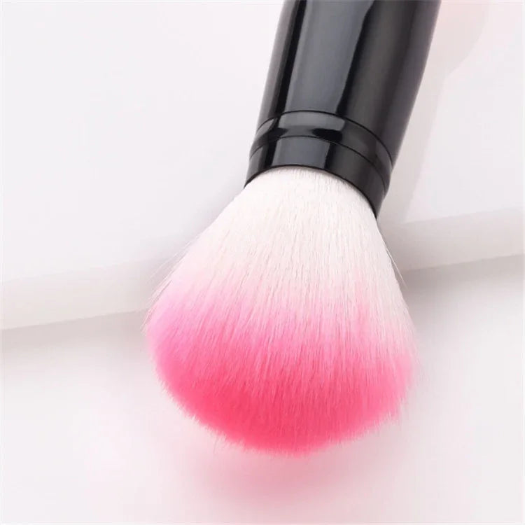 แปรงแต่งหน้า 3 ชิ้น หัวคู่ พัฟแป้ง แปรงแป้งฝุ่น เครื่องมือแต่งหน้า