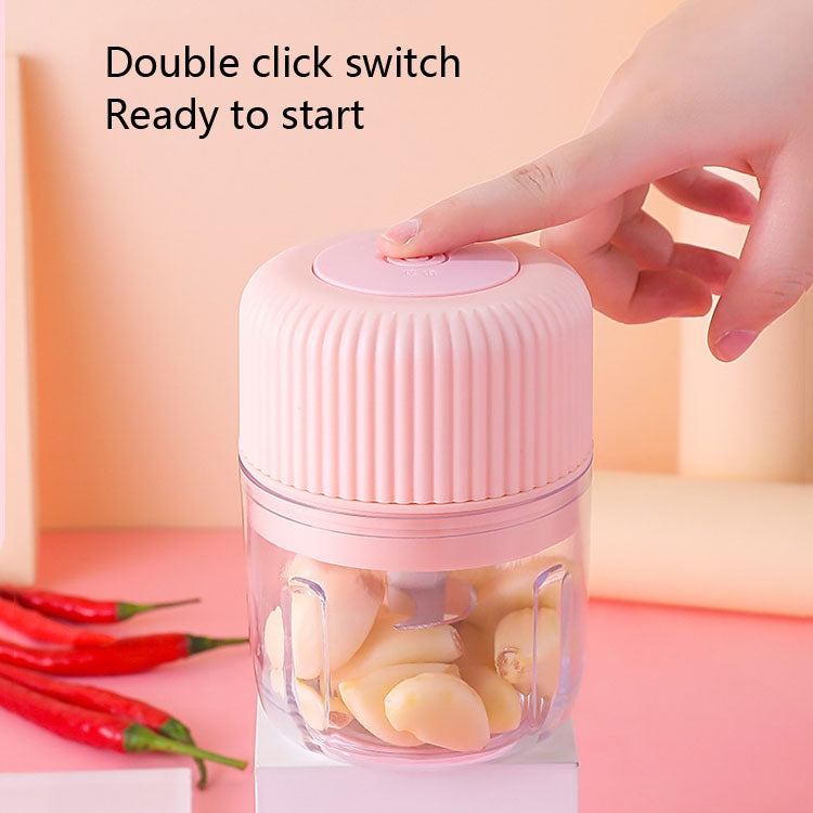 เครื่องบดผักไฟฟ้าสำหรับครัวเรือน USB เครื่องบดกระเทียมขนาดเล็ก เครื่องทำอาหารเสริมสำหรับเด็ก ขนาด 250 มล., 100 มล. + 250 มล., 100 มล.