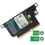 การ์ดอะแดปเตอร์ NVMe M.2 NGFF SSD 2 ชิ้น สำหรับ MacBook Pro 13.3 นิ้ว A1708 (2016 - 2017)