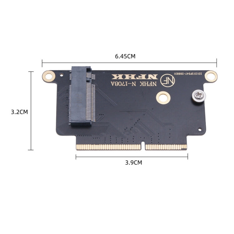 การ์ดอะแดปเตอร์ NVMe M.2 NGFF SSD 2 ชิ้น สำหรับ MacBook Pro 13.3 นิ้ว A1708 (2016 - 2017)