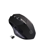 เมาส์ไร้สายเมคานิคอล 6 ปุ่ม Inphic A1 1000/1200/1600 DPI สำหรับเล่นเกมที่บ้าน, สี: เทา ไร้สาย+Bluetooth 4.0+Bluetooth 5.0, สีดำ ไร้สาย+Bluetooth 4.0+Bluetooth 5.0, สีดำ รุ่นชาร์จไร้สาย เงียบ, สีเทา รุ่นชาร์จไร้สาย เงียบ
