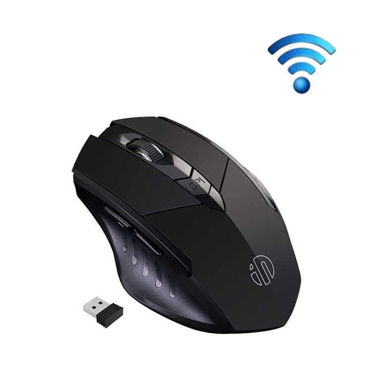 เมาส์ไร้สายเมคานิคอล 6 ปุ่ม Inphic A1 1000/1200/1600 DPI สำหรับเล่นเกมที่บ้าน, สี: เทา ไร้สาย+Bluetooth 4.0+Bluetooth 5.0, สีดำ ไร้สาย+Bluetooth 4.0+Bluetooth 5.0, สีดำ รุ่นชาร์จไร้สาย เงียบ, สีเทา รุ่นชาร์จไร้สาย เงียบ