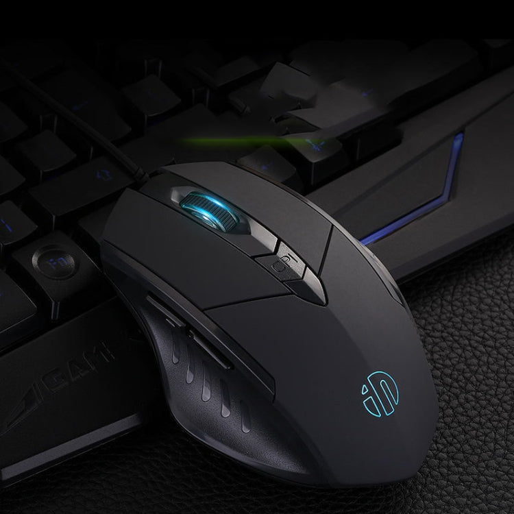 เมาส์มีสาย Inphic PW1 เกม เงียบ โปรแกรมมาโคร พร้อมไฟส่องสว่าง, ความยาวสาย: 1.5m, รุ่นธุรกิจสีดำเงียบ, รุ่นเกมสีดำเงียบ, รุ่นเกมสีเทาไทเทเนียมเงียบ