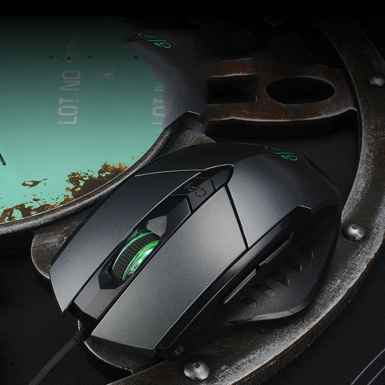 เมาส์มีสาย Inphic PW1 เกม เงียบ โปรแกรมมาโคร พร้อมไฟส่องสว่าง, ความยาวสาย: 1.5m, รุ่นธุรกิจสีดำเงียบ, รุ่นเกมสีดำเงียบ, รุ่นเกมสีเทาไทเทเนียมเงียบ