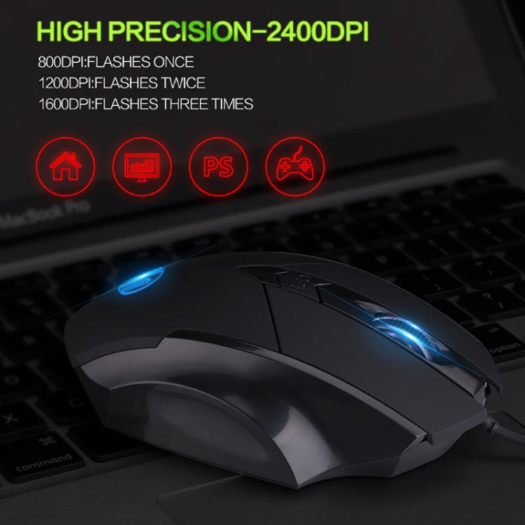 เมาส์มีสาย Inphic PW1 เกม เงียบ โปรแกรมมาโคร พร้อมไฟส่องสว่าง, ความยาวสาย: 1.5m, รุ่นธุรกิจสีดำเงียบ, รุ่นเกมสีดำเงียบ, รุ่นเกมสีเทาไทเทเนียมเงียบ