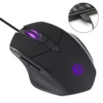 เมาส์มีสาย Inphic PW1 เกม เงียบ โปรแกรมมาโคร พร้อมไฟส่องสว่าง, ความยาวสาย: 1.5m, รุ่นธุรกิจสีดำเงียบ, รุ่นเกมสีดำเงียบ, รุ่นเกมสีเทาไทเทเนียมเงียบ