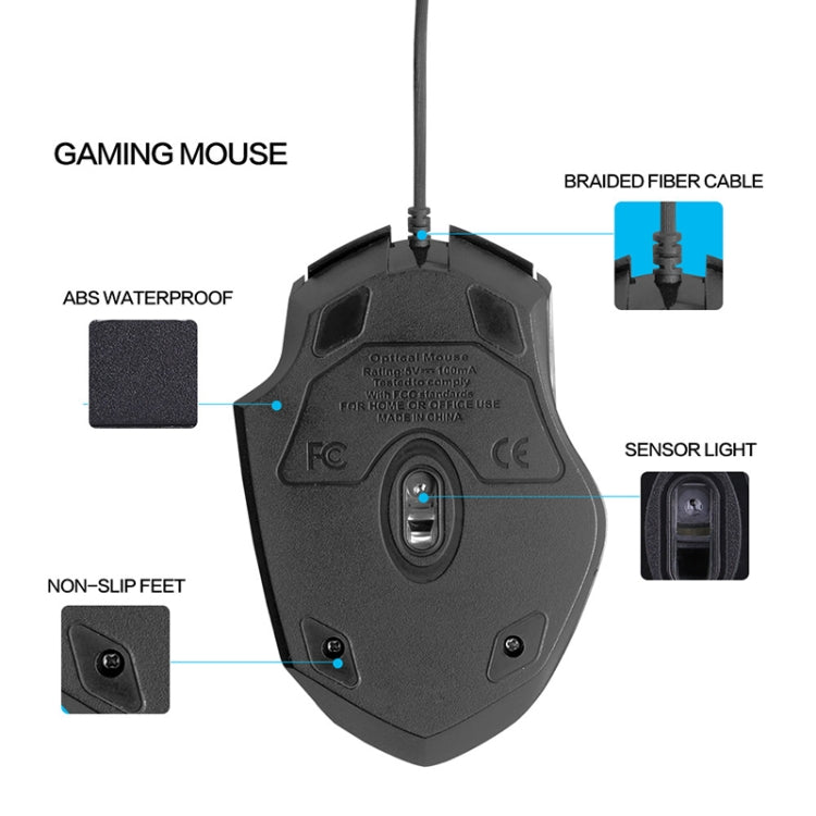 เมาส์มีสาย Inphic PW1 เกม เงียบ โปรแกรมมาโคร พร้อมไฟส่องสว่าง, ความยาวสาย: 1.5m, รุ่นธุรกิจสีดำเงียบ, รุ่นเกมสีดำเงียบ, รุ่นเกมสีเทาไทเทเนียมเงียบ