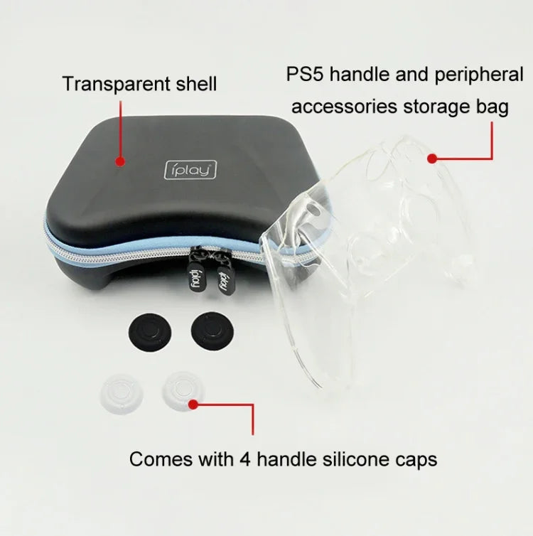 กระเป๋าเก็บเปลือกป้องกันจอยเกม iPlay HBP-283 สำหรับ PS5
