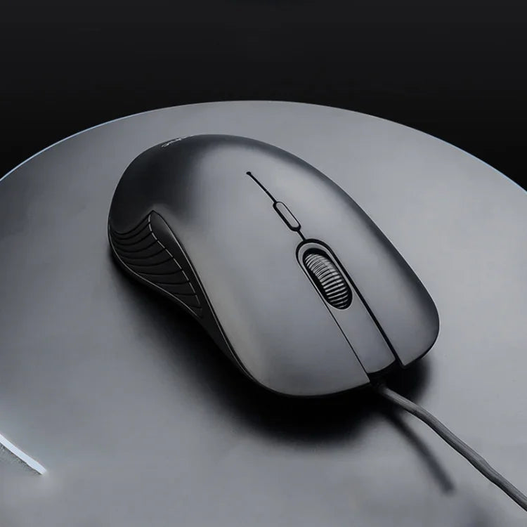 เมาส์มีสาย Inphic PB1 สำหรับธุรกิจและสำนักงาน เงียบ โปรแกรมมาโคร เกม, ความยาวสาย: 1.5m, ไฟหายใจคลาสสิกด้านหลัง, ไฟหายใจสีขาวด้านหน้าแบบด้าน