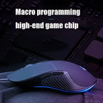 เมาส์มีสาย Inphic PB1 สำหรับธุรกิจและสำนักงาน เงียบ โปรแกรมมาโคร เกม, ความยาวสาย: 1.5m, ไฟหายใจคลาสสิกด้านหลัง, ไฟหายใจสีขาวด้านหน้าแบบด้าน
