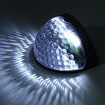 ไฟติดผนังพลังงานแสงอาทิตย์ LED 2 ชิ้น รูปครึ่งวงกลมสำหรับรั้วสวนสนามหญ้า