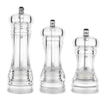 Acrylic Transparent Pepper Grinder Manual Pepper Grinder Ceramic Core Multi-Purpose Seasoning Bottle, 4 Inch, 5 Inch, 6 Inch