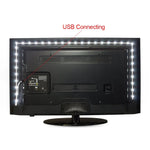 ไฟแถบ LED SMD 2835 อีพ็อกซี่ USB สำหรับตกแต่งโต๊ะคริสต์มาสและไฟพื้นหลังทีวี, 1m, 5m