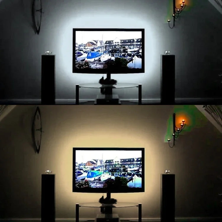 ไฟแถบ LED SMD 2835 อีพ็อกซี่ USB สำหรับตกแต่งโต๊ะคริสต์มาสและไฟพื้นหลังทีวี, 1m, 5m