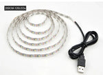ไฟแถบ LED SMD 2835 อีพ็อกซี่ USB สำหรับตกแต่งโต๊ะคริสต์มาสและไฟพื้นหลังทีวี, 1m, 5m