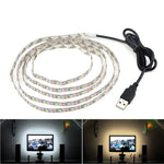 ไฟแถบ LED SMD 2835 อีพ็อกซี่ USB สำหรับตกแต่งโต๊ะคริสต์มาสและไฟพื้นหลังทีวี, 1m, 5m