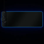 แผ่นรองเมาส์ชาร์จไร้สาย 10W RGB01 พร้อมไฟ RGB เรืองแสง, ขนาด: 800 x 300 x 4mm