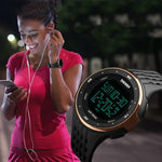 SKMEI 1219 Men Multi-Function Electronic Watch Outdoor Sports Watch, Green, Blue, Black, Rose Gold, Silver