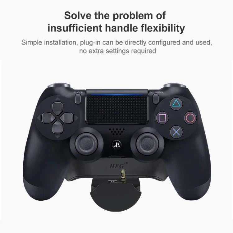 แผ่นเชื่อมต่อปุ่มเสริมด้านหลังสำหรับจอยเกม Heart For Game Controller เชื่อมต่อกับชุดขยายด้านหลังสำหรับ PS4, 2
