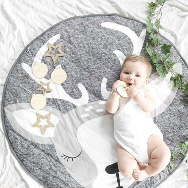 Baby Infant Play Mats Kids Crawling Carpet Floor Rug Baby Bedding Rabbit Blanket Cotton Game Pad Children Room Decor, Grey Rabbit, Fox, Koala, Lion, Deer, Sheep, Swan, Unicorn, Giraffe, Panda, Penguin, Butterfly, Tiger, Bear, Pink Rabbit