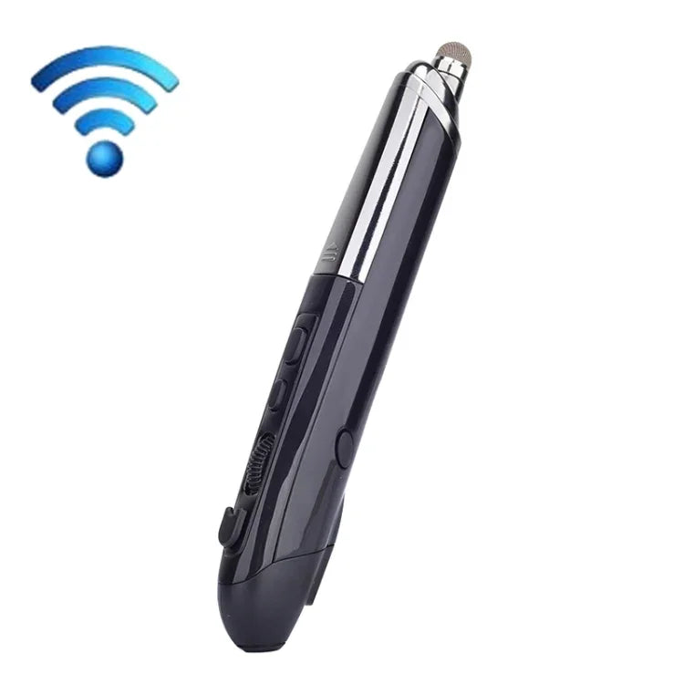 PR-08 ปากกาไวท์บอร์ดอิเล็กทรอนิกส์ไร้สาย 2.4G 6 ปุ่ม 1600DPI ปากกาหมุนเปลี่ยนหน้า PPT สีขาว แดง น้ำเงิน ดำ เงินเทา