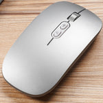 เมาส์ไร้สาย M103 1600DPI 5 ปุ่ม 2.4G ชาร์จได้ Ai อัจฉริยะเสียง รองรับ 28 ภาษา สีขาว ดำ เงิน ทองกุหลาบ เทา