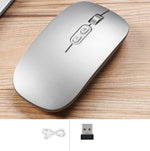 เมาส์ไร้สาย M103 1600DPI 5 ปุ่ม 2.4G ชาร์จได้ Ai อัจฉริยะเสียง รองรับ 28 ภาษา สีขาว ดำ เงิน ทองกุหลาบ เทา
