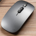 เมาส์ไร้สาย M103 1600DPI 5 ปุ่ม 2.4G ชาร์จได้ Ai อัจฉริยะเสียง รองรับ 28 ภาษา สีขาว ดำ เงิน ทองกุหลาบ เทา