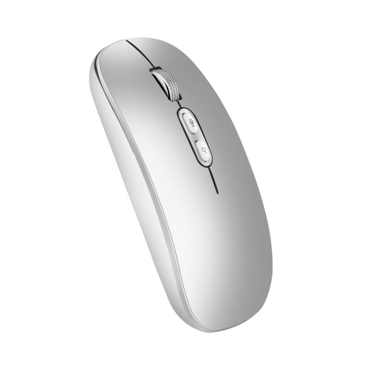 เมาส์ไร้สาย M103 1600DPI 5 ปุ่ม 2.4G ชาร์จได้ Ai อัจฉริยะเสียง รองรับ 28 ภาษา สีขาว ดำ เงิน ทองกุหลาบ เทา