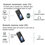 BT201 ตัวรับและตัวส่งสัญญาณเสียง Bluetooth 5.0 USB 2 in 1 พร้อมจอ LCD, ตัวรับและตัวส่งสัญญาณเสียง Bluetooth พร้อมจอ LCD