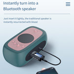 BT201 ตัวรับและตัวส่งสัญญาณเสียง Bluetooth 5.0 USB 2 in 1 พร้อมจอ LCD, ตัวรับและตัวส่งสัญญาณเสียง Bluetooth พร้อมจอ LCD