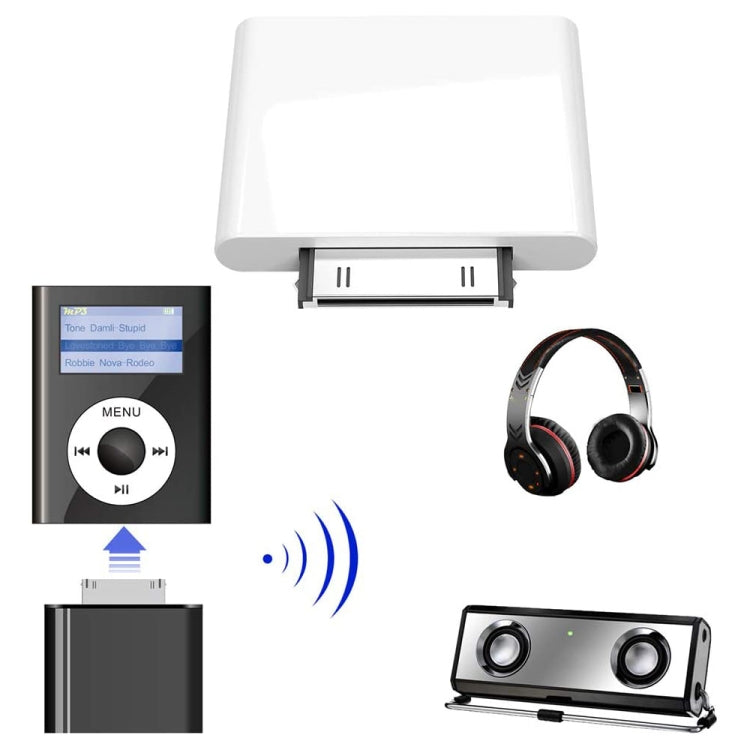 IPF01 ตัวส่งสัญญาณเสียง Bluetooth 4.1 30 พิน สำหรับ iPod ส่งสีสุ่ม