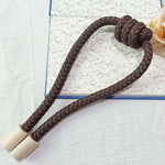 A016 Curtain Straps Free Perforation Free Installation Tassel Hanging Ball Magnet Curtain Buckle, Beige, Coffee, Light Grey, Dark Grey, Orange