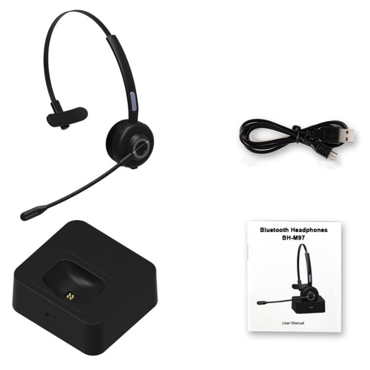 M97 หูฟัง Bluetooth 5.0 แบบ Mono พร้อมฐานชาร์จ