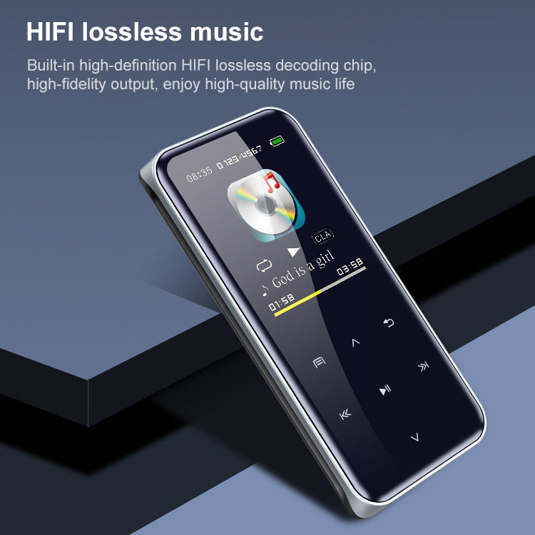 เครื่องเล่น MP3 แบบสัมผัสหน้าจอบลูทูธแบบพกพา เครื่องบันทึก หนังสืออิเล็กทรอนิกส์ 4GB, 8GB, 16GB, 32GB